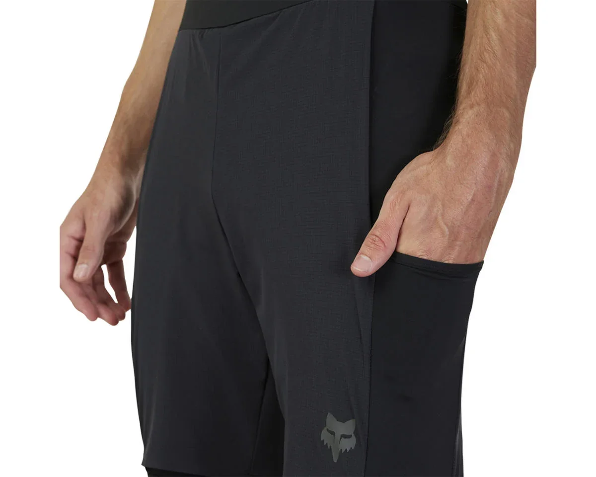Fox Racing Flexair Ascent Cargo Bib Shorts (Black) (S)